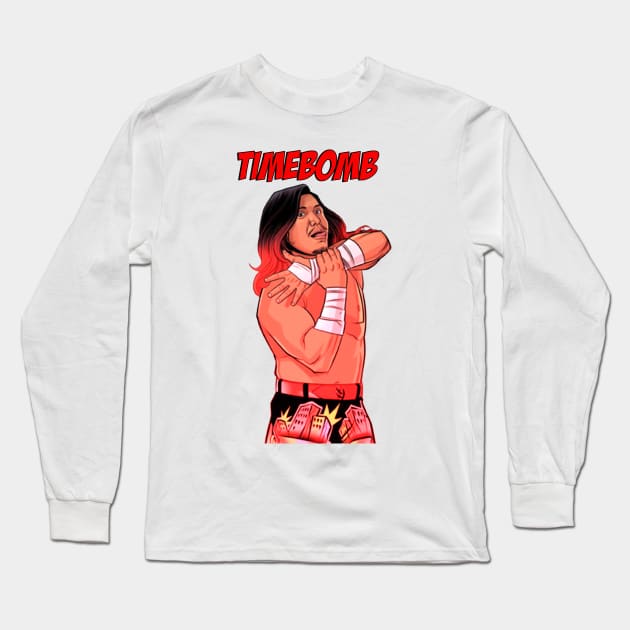 Timebomb Animated (with text) Long Sleeve T-Shirt by MaxMarvelousProductions